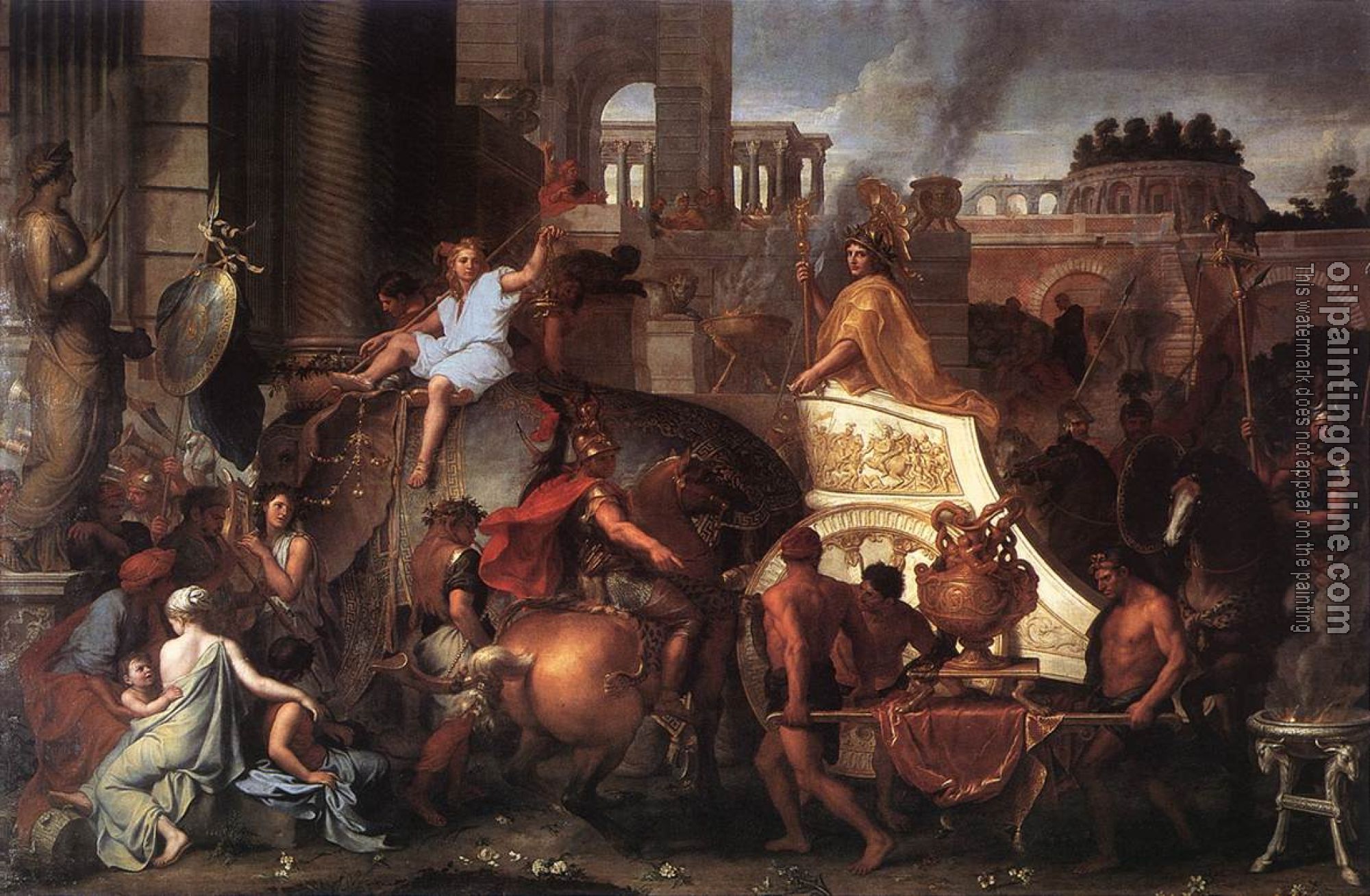 Le Brun, Charles - Entry of Alexander into Babylon